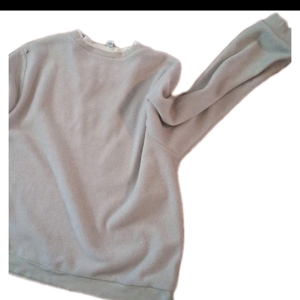 Chic vintage  Cream Sweater with Bird Design Size XL